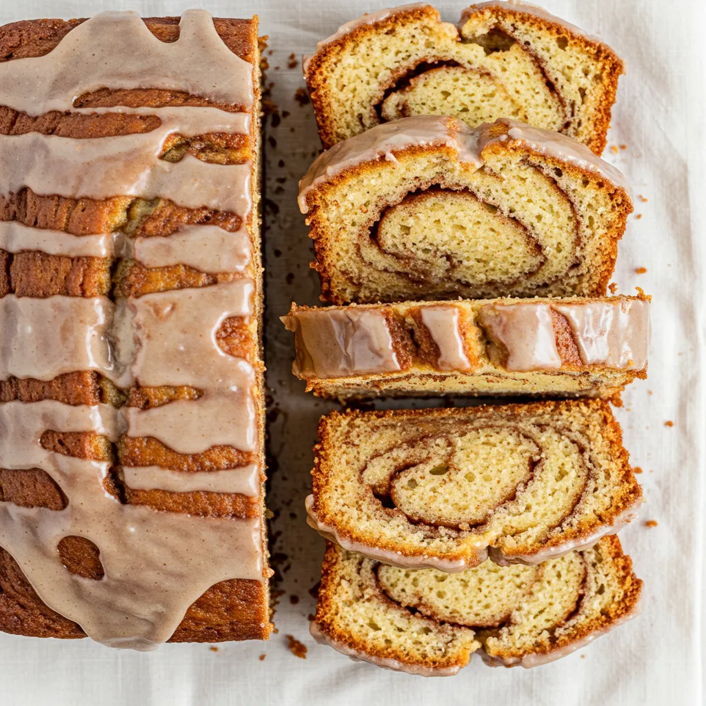 Deliciously Easy Cinnamon Donut Loaf - secondary view